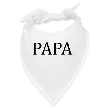 Papa - Bandana - Weiß - Vorne