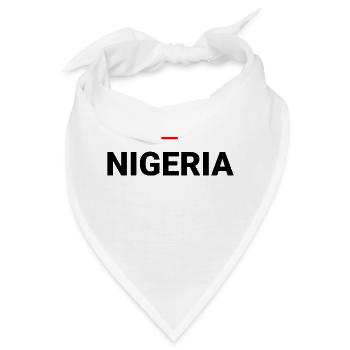 Nigeria – Typografie Nigeria - Bandana - Weiß - Vorne