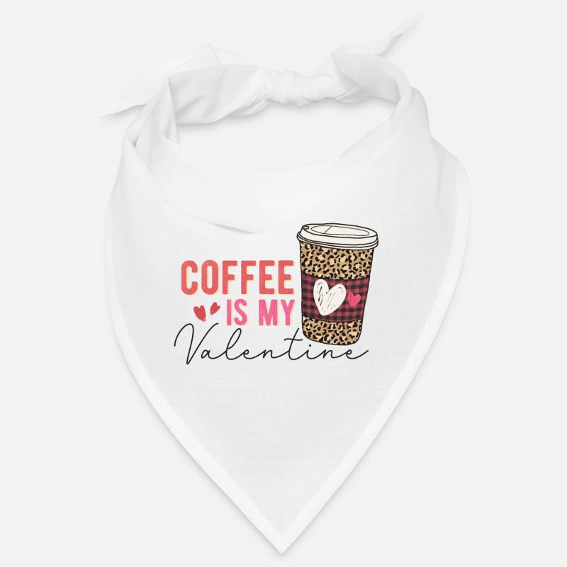 Le café est ma Saint-Valentin Bandana