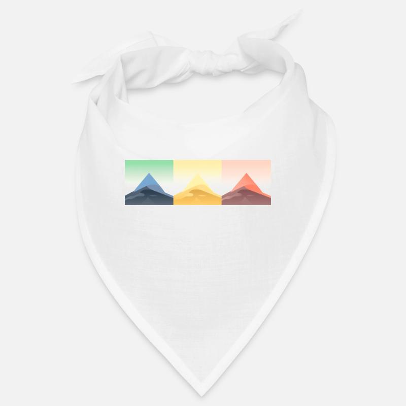 Gebirgslandschaft Geometrische Kunst Bandana