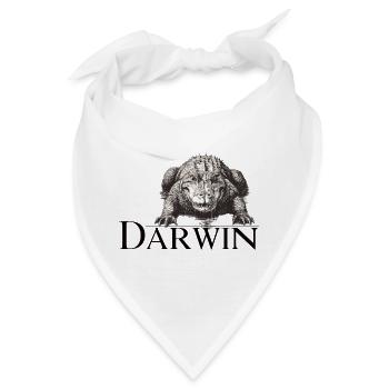 Darwin Aligator - Bandana - Weiß - Vorne