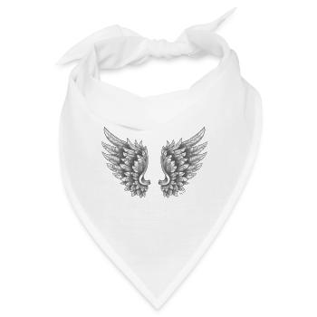 Angelwings Flügel Engel weiß - Bandana - Weiß - Vorne