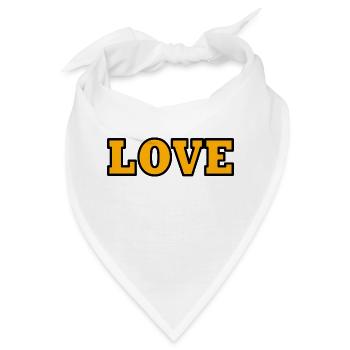 Love - Bandana - Weiß - Vorne