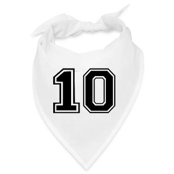 10 - Bandana - Weiß - Vorne