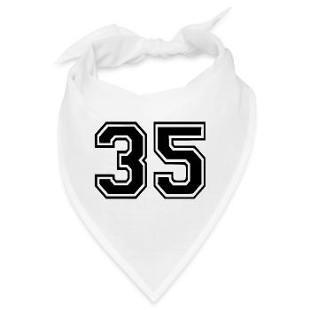 35 - Bandana - Weiß - Vorne
