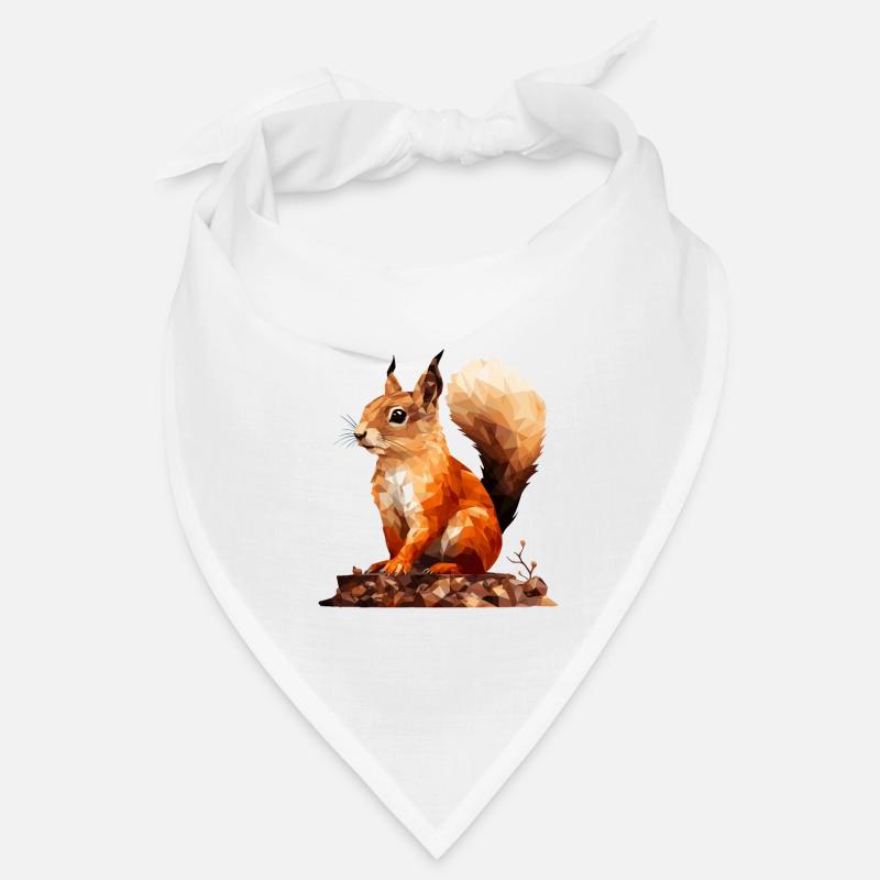 Écureuil de style polygonal Bandana