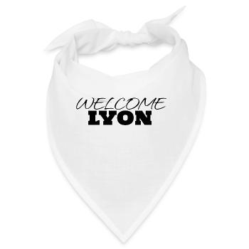 WILLKOMMEN LYON - Bandana - Weiß - Vorne