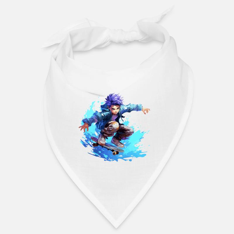 Anime Skater - Bandana - Weiß