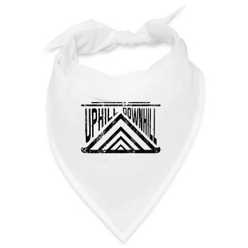 Uphill Downhill Berge Bergauf Bergab Outdoors - Bandana - Weiß - Vorne