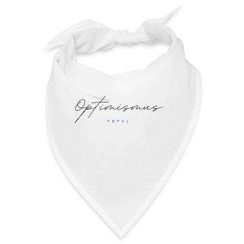 Optimismus Inspirierende Wörter, Trendige T-Shirts - Bandana - Weiß - Vorne