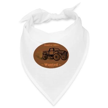 Truck „Wanted“ - Bandana - Weiß - Vorne