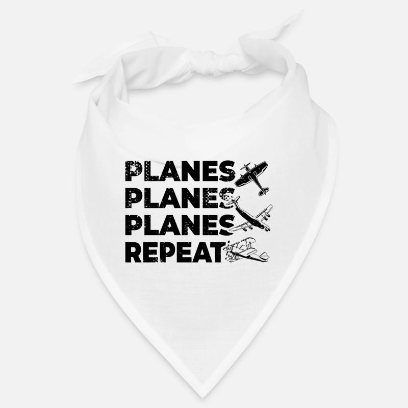 Sort de Planespotter Bandana