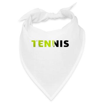 Tennis-originelle Geschenkidee - Bandana - Weiß - Vorne