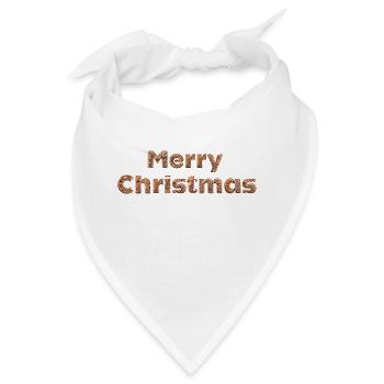 Merry Christmas - Bandana - Weiß - Vorne