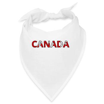 Kanada Flagge - Bandana - Weiß - Vorne