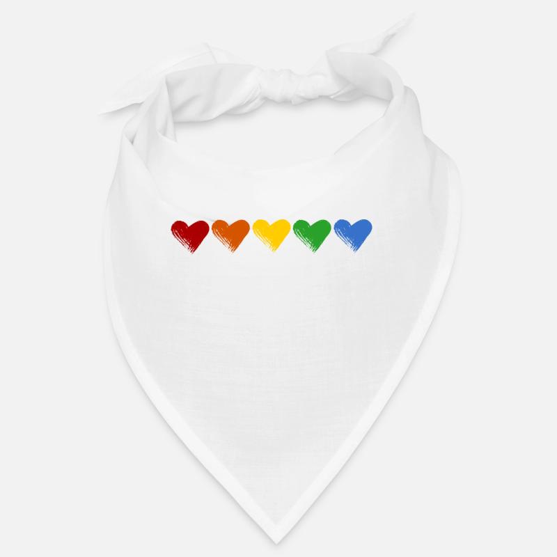 Farbige Herzen Bandana