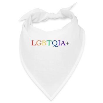 LGBTQIA+ - Bandana - Weiß - Vorne