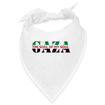 Gaza, Palestine, free palestina - Bandana - Weiß - Vorne