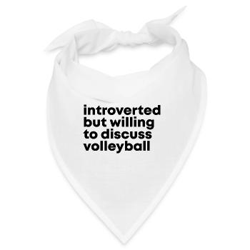 Volleyball Volleyball Volleyball - Bandana - Weiß - Vorne