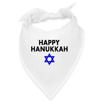 happy hanukkah - Bandana - Weiß - Vorne