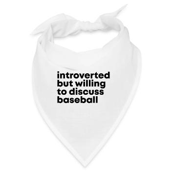 Baseball Baseball Baseball - Bandana - Weiß - Vorne