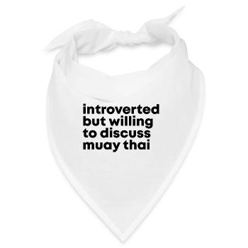 Muay Thai Muay Thai Muay Thai - Bandana - Weiß - Vorne