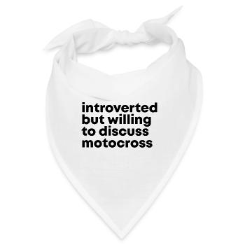 Motocross Motocross Motocross - Bandana - Weiß - Vorne