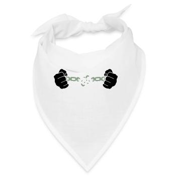hand kette - Bandana - Weiß - Vorne