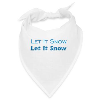 Let It Snow - Bandana - Weiß - Vorne