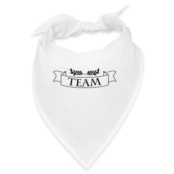 team - Bandana - Weiß - Vorne