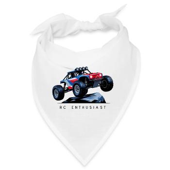 RC Auto - Bandana - Weiß - Vorne
