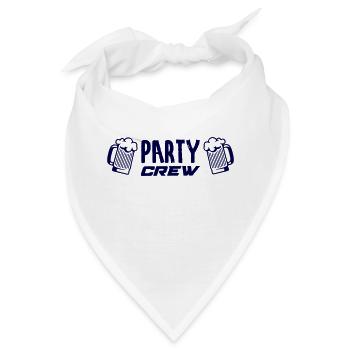 party crew - Bandana - Weiß - Vorne