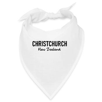 Christchurch - New Zealand - Aotearoa - Kiwi - Bandana - Weiß - Vorne