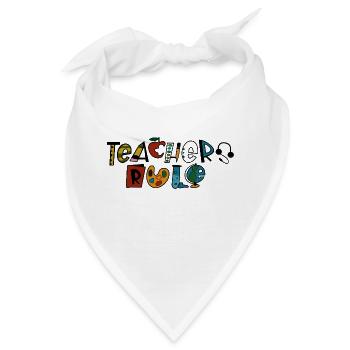 Lehrer-Regel - Bandana - Weiß - Vorne