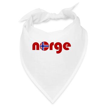 Norwegen Land Norge - Bandana - Weiß - Vorne