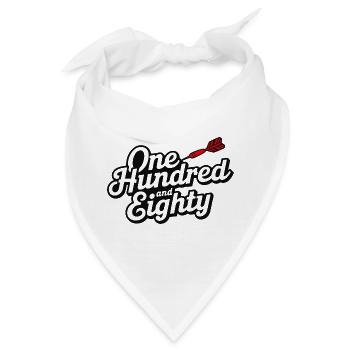 Darts Einhundertachtzig - Bandana - Weiß - Vorne