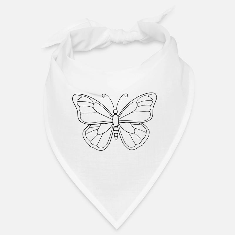 Minimalistic Butterfly Bandana