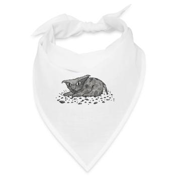 Grim Cat - Bandana - Weiß - Vorne