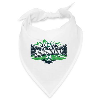 Schweinfurt Fussball Tshirt Aufkleber Sticker Shir - Bandana - Weiß - Vorne