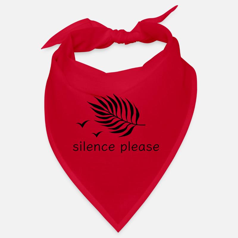 Silence please rest print design Bandana