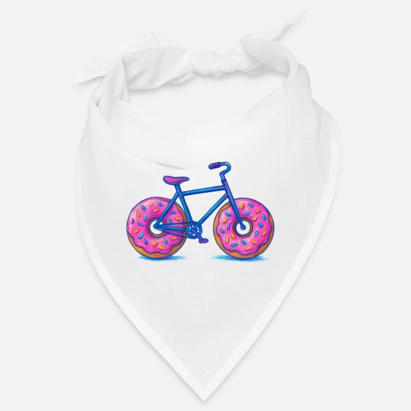 Colourful Doughnut Bicycle Design Bandana