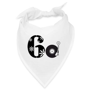60er Sechzigster Sixties 60. - Bandana - Weiß - Vorne