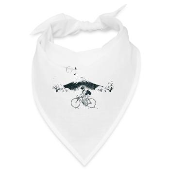 Geisha Radsport Mount Fuji - Bandana - Weiß - Vorne