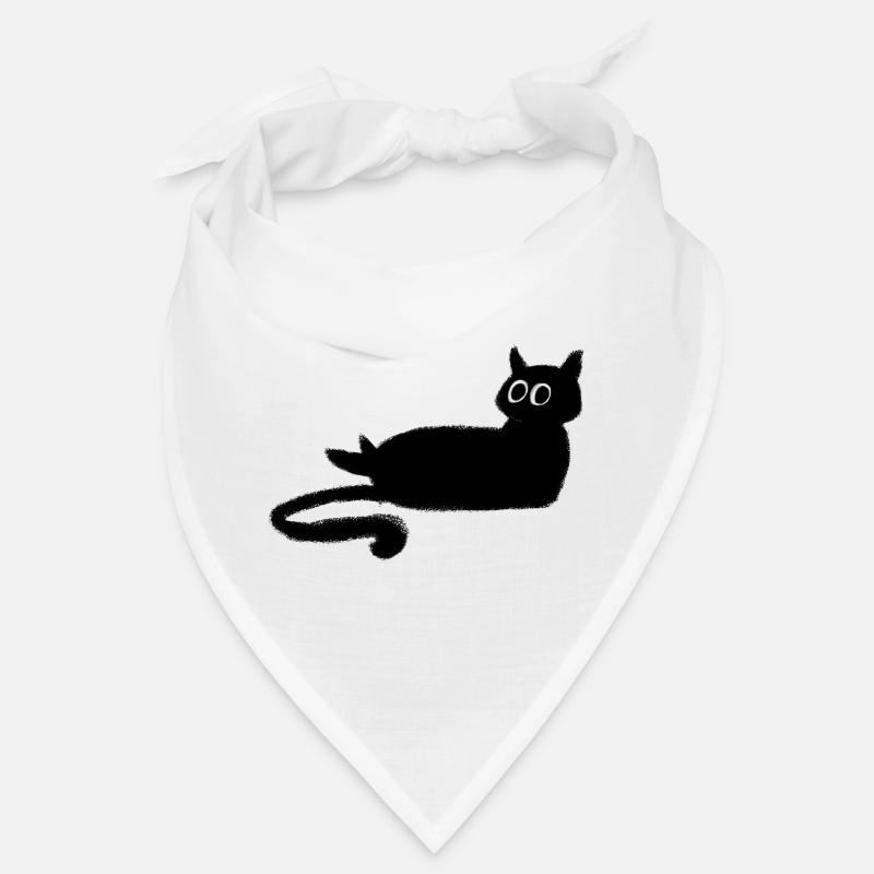 Anthrazit Schwarze Katze Bandana
