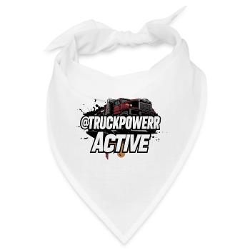 TruckPower Active Bold Truck Motiv - Bandana - Weiß - Vorne