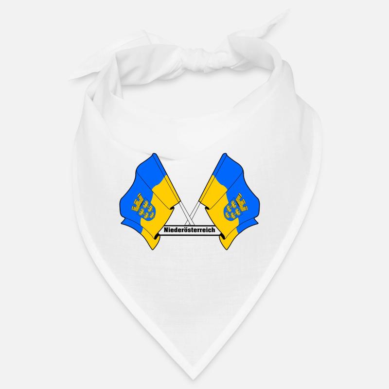 Drapeau de Basse-Autriche avec texte Bandana