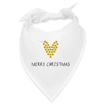 FROHE WEIHNACHTEN. WEIHNACHTEN. FROHE WEIHNACHTEN. FROHE WEIHNACHTEN - Bandana - Weiß - Vorne