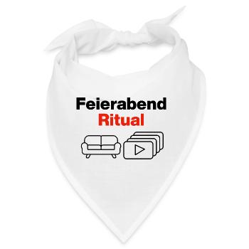 Feierabend Ritual – Sofa & Serien & Chill - Bandana - Weiß - Vorne