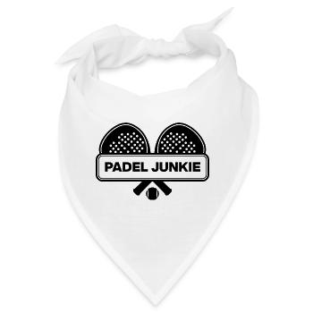 Padel Junkie, Racket Süchtiger! Smash it - Bandana - Weiß - Vorne
