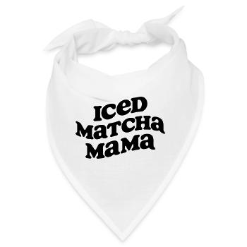 SVG Datei Iced Matcha Mama - Bandana - Weiß - Vorne